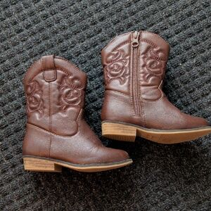 Cat & Jack Tan Sole Boots